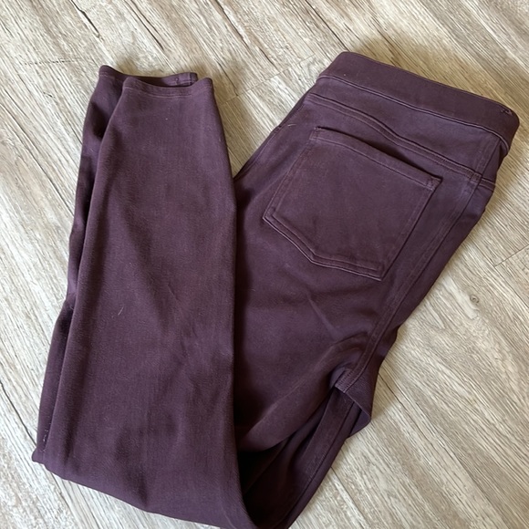 SPANX Jeanish Maroon Pants - Picture 7 of 7
